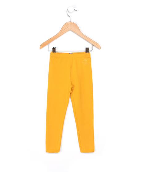 Legging long fille Jaune cumin 1 - vertbaudet enfant 