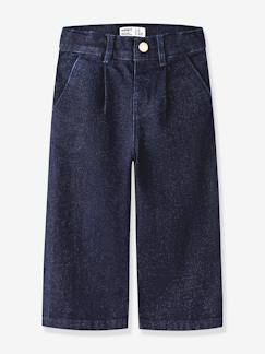 -Jean large fille à effet pailleté Wide-Leg name it, taille ajustable