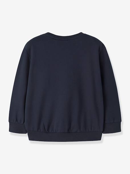 Sweat garçon motifs pelleteuse ou tracteur name it bleu foncé+gris+olive 2 - vertbaudet enfant 
