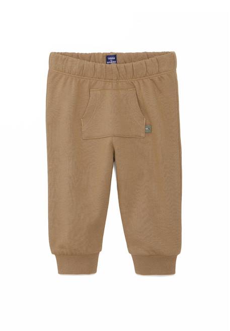 Ensemble pantalon + haut 100% coton bébé garçon Beige chine / sable 4 - vertbaudet enfant 