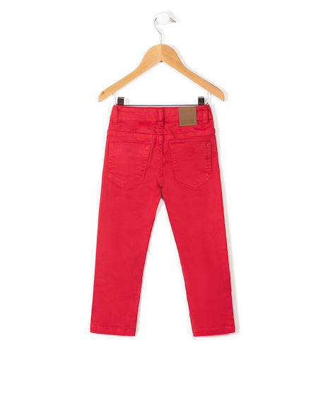 Jean garçon Rouge rubis 2 - vertbaudet enfant 