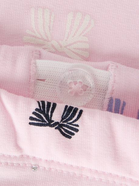 Legging fille en molleton name it, tour de taille réglable bleu foncé+lavande+rose clair 6 - vertbaudet enfant 
