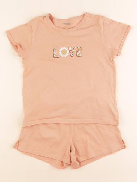 Pyjama coton - 6 ans Orange 1 - vertbaudet enfant 