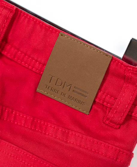 Jean garçon Rouge rubis 3 - vertbaudet enfant 