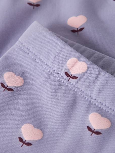 Legging fille en molleton name it, tour de taille réglable bleu foncé+lavande+rose clair 4 - vertbaudet enfant 