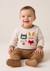 Ensemble pantalon + haut 100% coton bébé garçon Beige chine / sable 1 - vertbaudet enfant 