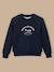 Sweat doublé sherpa garçon Marine+Vert anglais 1 - vertbaudet enfant 