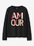 T-shirt manches longues à inscriptions fille name it écru+noir 4 - vertbaudet enfant 