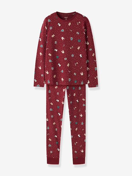 Pyjama de Noël enfant name it bleu foncé+bordeaux+moka+rouge+sable+vert foncé 10 - vertbaudet enfant 