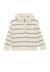 Pull à capuche garçon Fond beige raye indigo 1 - vertbaudet enfant 
