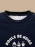 Sweat doublé sherpa garçon Marine+Vert anglais 2 - vertbaudet enfant 