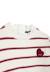 Pull fille Fond blanc casse raye rose 2 - vertbaudet enfant 