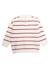 Pull fille Fond blanc casse raye rose 4 - vertbaudet enfant 