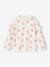 Sweat fille noël coeurs pailletés manches volantées écru+rose poudré 1 - vertbaudet enfant 
