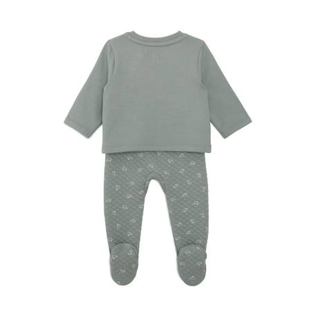 Ensemble pantalon + haut bébé mixte Vert d'eau 3 - vertbaudet enfant 