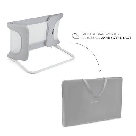 Barrière de Lit GUARD & DREAM Pliable avec Hauteur Réglable, Filet Aéré et Sac de Transport Inclus Gris+Noir 4 - vertbaudet enfant 