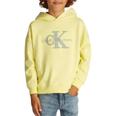 Sweat garçon ottoman mono Jaune 2 - vertbaudet enfant 