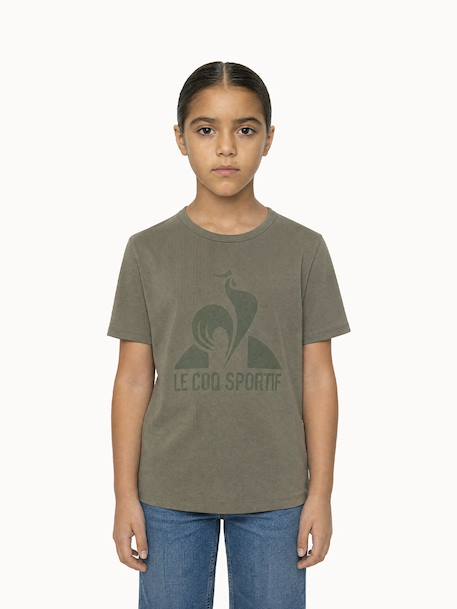 T-shirt essentiel en jersey de coton essentiels Kaki 1 - vertbaudet enfant 