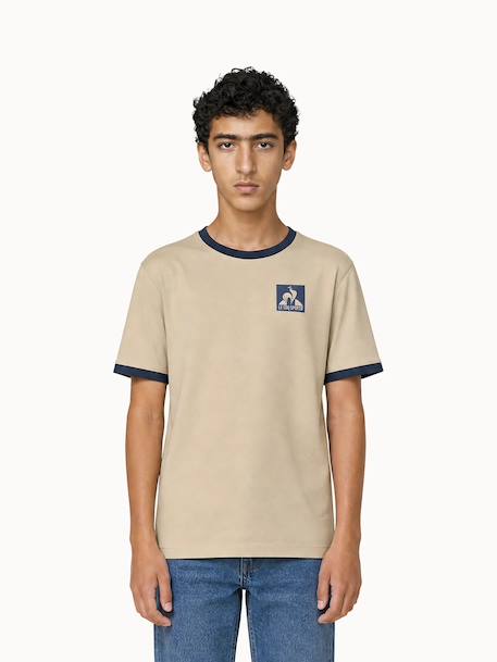 T-shirt en jersey de coton graphique Creme 1 - vertbaudet enfant 