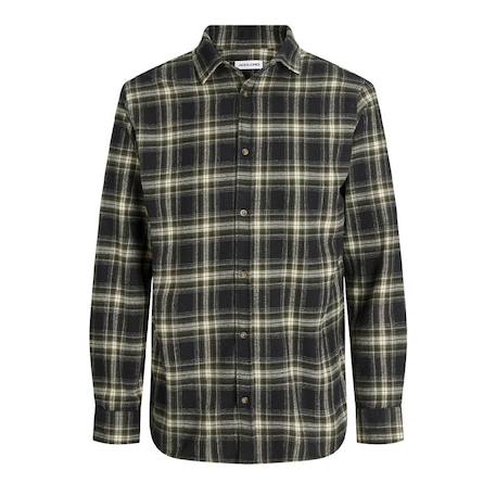 Chemise à carreaux garçon shua Noir 3 - vertbaudet enfant 