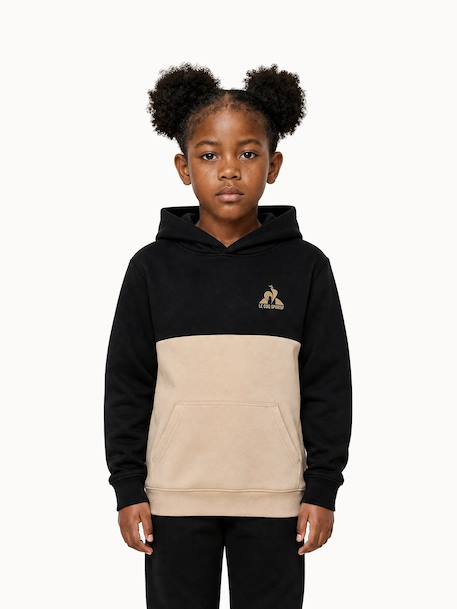 Sweat à capuche en double face colorblock noel Black 1 - vertbaudet enfant 