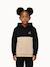 Sweat à capuche en double face colorblock noel Black 1 - vertbaudet enfant 