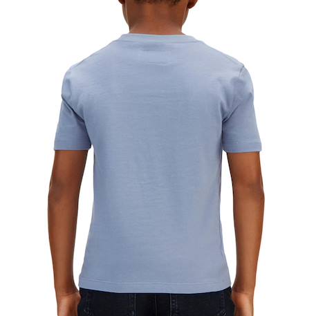 T-shirt garçon mono mini badge Bleu 3 - vertbaudet enfant 