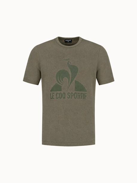 T-shirt essentiel en jersey de coton essentiels Kaki 2 - vertbaudet enfant 