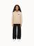 Sweat à capuche en molleton léger graphique Creme 5 - vertbaudet enfant 