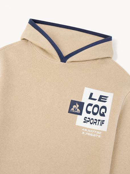 Sweat à capuche en molleton léger graphique Creme 4 - vertbaudet enfant 