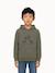 Sweat à capuche essentiel en double face essentiels Kaki 1 - vertbaudet enfant 