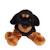 Peluche - peluche floppipup rottweiler - 22 cm Noir 4 - vertbaudet enfant 