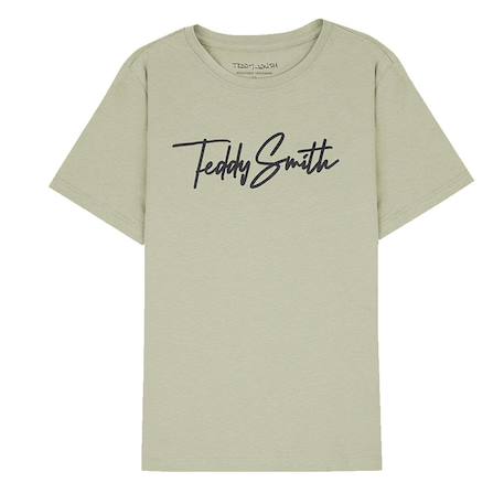 T-shirt garçon manches courtes evan Beige+Marine 1 - vertbaudet enfant 
