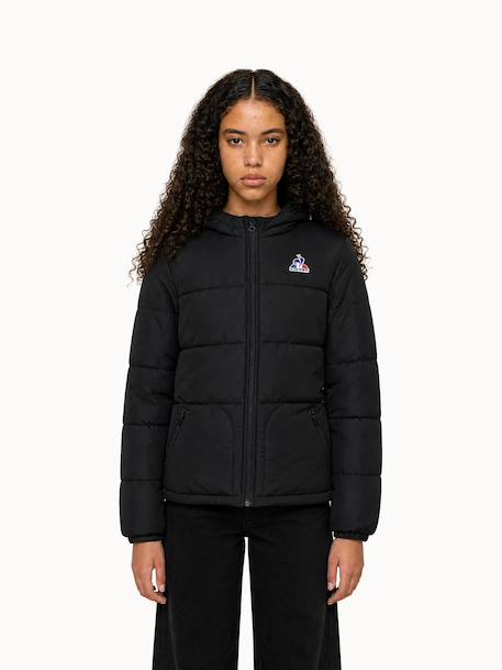 Doudoune à capuche déperlante essentiel Black 1 - vertbaudet enfant 