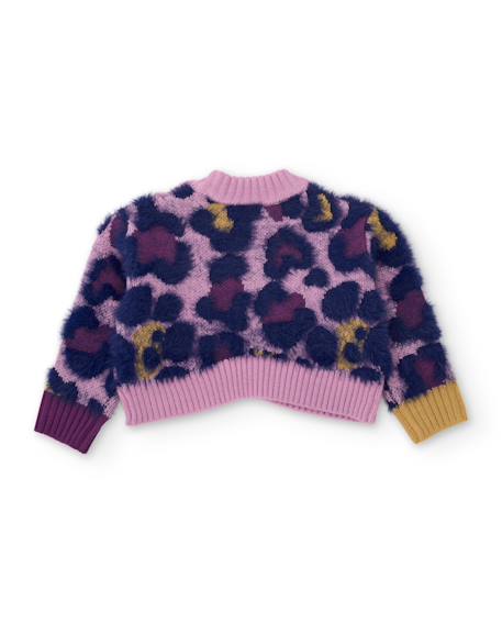 Pull en tricot bébé fille à imprimé animal et maille chaude Rose 2 - vertbaudet enfant 