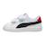 Baskets basses à scratch Puma blanc noir aqua rouge 2 - vertbaudet enfant 