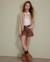 Cardigan de fille en tricot avec boutons frontaux et toucher chaleureux Beige 1 - vertbaudet enfant 