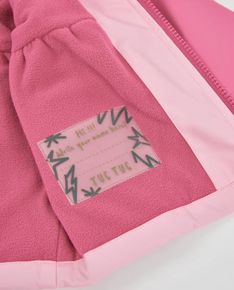 Ciré fille à capuche avec détails dinosaure Rose 5 - vertbaudet enfant 