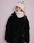 Manteau fille matelassé avec capuche ajustable et poches zippées Noir 1 - vertbaudet enfant 