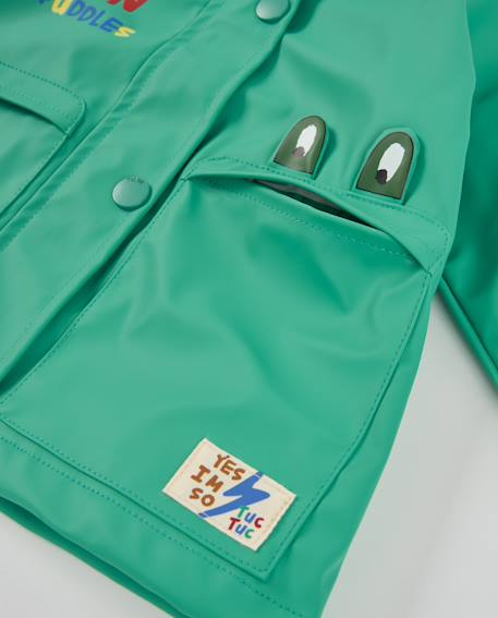 Ciré mixte à capuche avec motif grenouille Vert 5 - vertbaudet enfant 