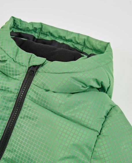 Manteau matelassé pour garçon avec motif géométrique Vert 4 - vertbaudet enfant 