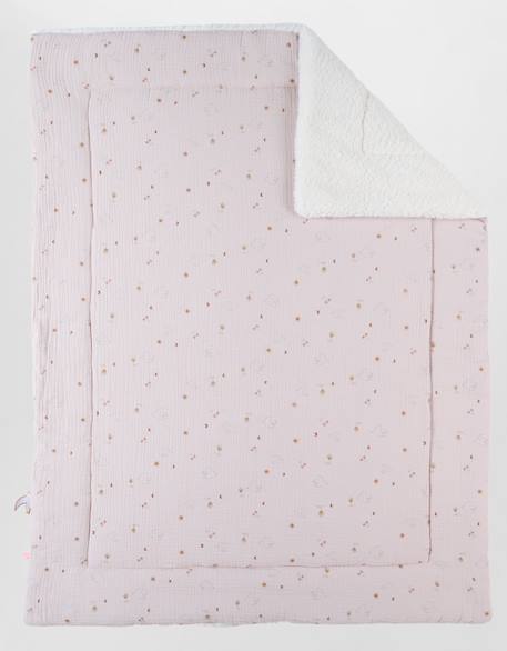 Couverture en mousseline et sherpa Rose 1 - vertbaudet enfant 