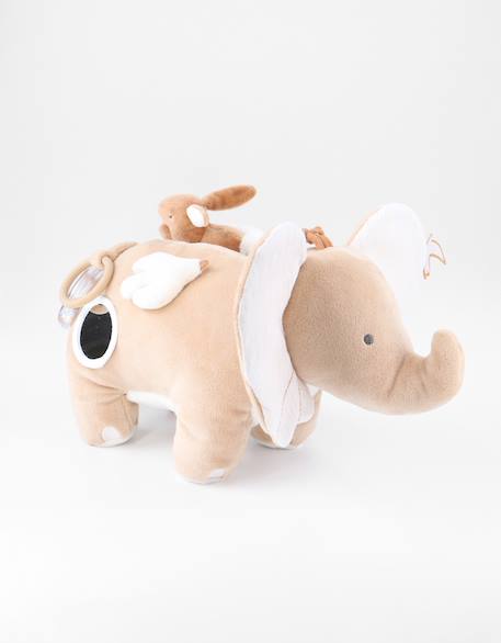 Peluche d'activités bali en veloudoux et mousseline Beige 1 - vertbaudet enfant 