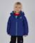 Manteau matelassé garçon à capuche avec écusson dinosaure Bleu 1 - vertbaudet enfant 
