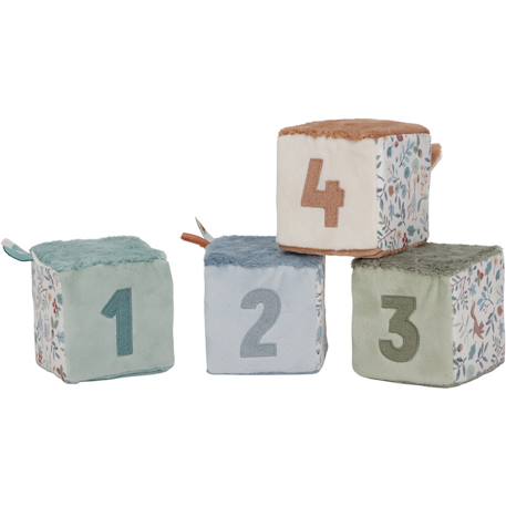 Lot de 4 cubes doux Forest friends+Safari friends 3 - vertbaudet enfant 