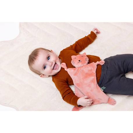 Doudou animal 33 cm Bleu+Jaune+Orange+Rose+Vert 9 - vertbaudet enfant 