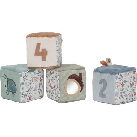 Lot de 4 cubes doux Forest friends+Safari friends 2 - vertbaudet enfant 
