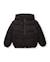 Manteau garçon matelassé avec capuche ajustable et imprimé lettres Noir 2 - vertbaudet enfant 