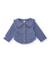 Gilet de bébé en maille à col volanté Bleu 1 - vertbaudet enfant 