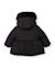 Manteau rembourré pour fille avec capuche et doublure en peluche Noir 2 - vertbaudet enfant 